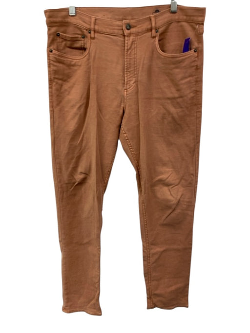 Faherty Like New Size 34 Orange Cotton Blend Solid Jean Khakis Men's Pants Orange / 34
