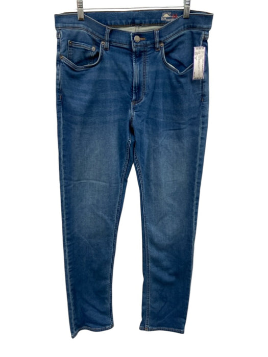 Faherty Size 34 med light wash Cotton Blend Solid Jean Men's Pants med light wash / 34