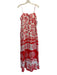 Calypso St. Barth Size Medium Red & White Linen Blend Spaghetti Strap Dress Red & White / Medium