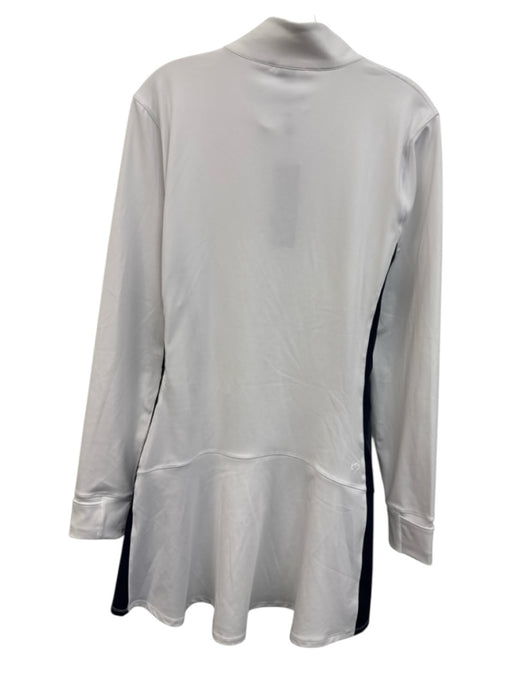 Greyson Size XL Navy & white Polyester Blend Long Sleeve Color Block Dress Navy & white / XL