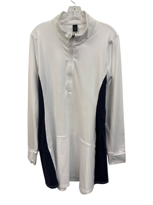 Greyson Size XL Navy & white Polyester Blend Long Sleeve Color Block Dress Navy & white / XL