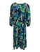 Lilly Pulitzer Size 12 Blue, Green, Pink Cotton Long puff sleeve Floral Dress Blue, Green, Pink / 12