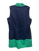 Sail To Sable Size XL Green & Navy Cotton Blend Sleeveless Color Block Dress Green & Navy / XL