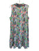 Lilly Pulitzer Size Large Blue, Pink, Green Cotton Sleeveless Floral Dress Blue, Pink, Green / Large
