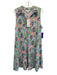 Lilly Pulitzer Size Large Blue, Pink, Green Cotton Sleeveless Floral Dress Blue, Pink, Green / Large