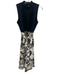 Lilly Pulitzer Size 8 Black, White, Beige Rayon Blend Sleeveless Floral Dress Black, White, Beige / 8