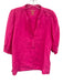Lilly Pulitzer Size 12 Hot pink Linen Half Sleeve Shirred Top Hot pink / 12