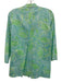 Lilly Pulitzer Size XS Blue, Green, White Cotton Long Sleeve Abstract Floral Top Blue, Green, White / XS