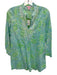 Lilly Pulitzer Size XS Blue, Green, White Cotton Long Sleeve Abstract Floral Top Blue, Green, White / XS