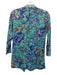 Lilly Pulitzer Size XS Blue, Green, Pink Cotton Long Sleeve Abstract Floral Top Blue, Green, Pink / XS
