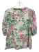 Lilly Pulitzer Size Large Pink, Green, Blue Cotton Blend Short Puff Sleeve Top Pink, Green, Blue / Large
