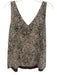 Lilly Pulitzer Size Large Cream, Black, Brown Polyester Sleeveless Tank Top Cream, Black, Brown / Large