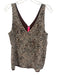 Lilly Pulitzer Size Large Cream, Black, Brown Polyester Sleeveless Tank Top Cream, Black, Brown / Large