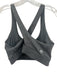 Greyson Size Large Gray Nylon Blend Criss Cross Heathered Athletic Bra Gray / Large