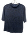 Greyson Size Large Navy Blue Polyester Blend Short Sleeve Ocelot Athletic Top Navy Blue / Large