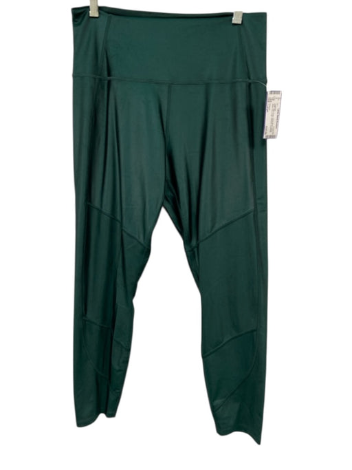 Greyson Size Large Dark Green Nylon Blend Elastic Waist Full Length Leggings Dark Green / Large