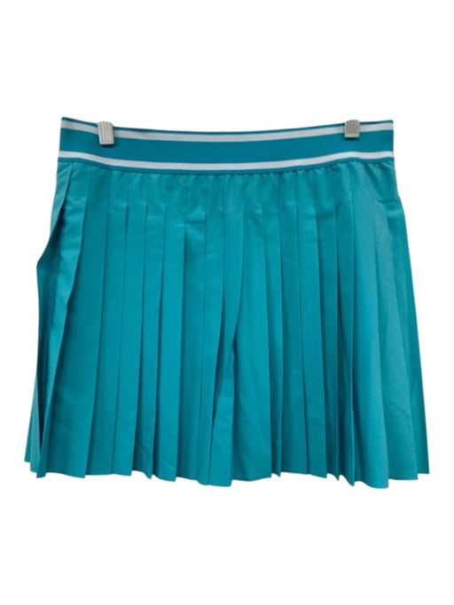 Greyson Size Large Light Blue Polyester Blend Elastic Waist Pleated Skort Skirt Light Blue / Large