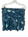Greyson Size Large Blue, White, Teal Nylon Blend Elastic Waist Floral Skirt Set Blue, White, Teal / Large