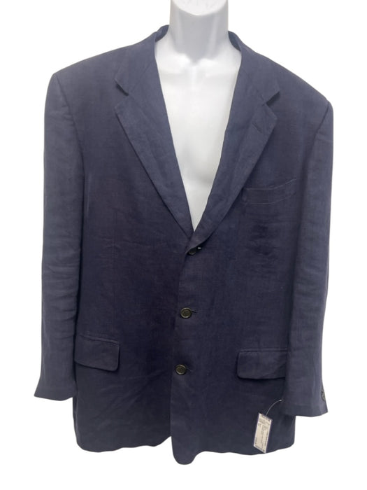 Gucci Navy Blue Rayon Solid 3 button Men's Blazer Navy Blue / 54