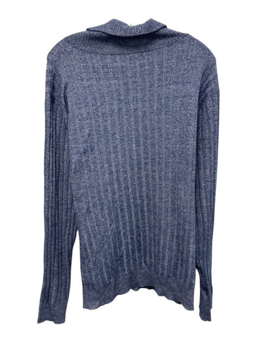 Peter Millar Size XL Blue & White Wool Blend Men's Sweater Blue & White / XL