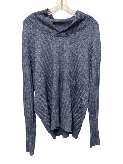 Peter Millar Size XL Blue & White Wool Blend Men's Sweater Blue & White / XL
