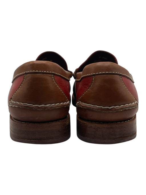 Trask Shoe Size 11 Red & Brown Leather Low Top Loafer Men's Shoes Red & Brown / 11