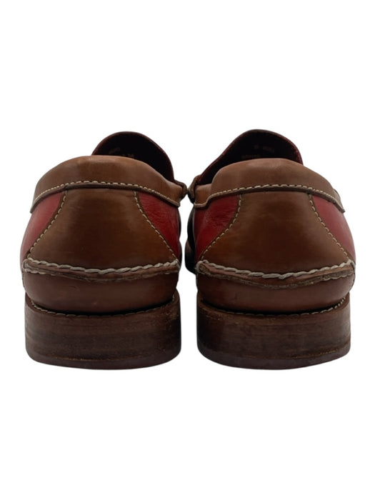Trask Shoe Size 11 Red & Brown Leather Low Top Loafer Men's Shoes Red & Brown / 11