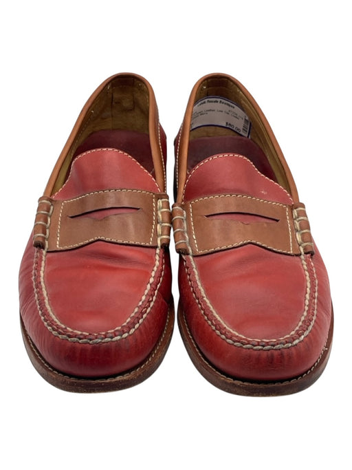 Trask Shoe Size 11 Red & Brown Leather Low Top Loafer Men's Shoes Red & Brown / 11
