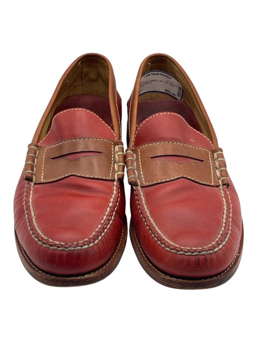 Trask Shoe Size 11 Red & Brown Leather Low Top Loafer Men's Shoes Red & Brown / 11