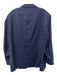 Peter Millar Navy Blue Wool Solid 2 Button Men's Blazer Navy Blue / XL