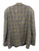 Billy Reid Brown & Blue Virgin Wool Plaid 2 Button Men's Blazer Brown & Blue / 46R