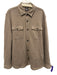 Faherty Size XL Brown Cotton Solid Button Down Men's Long Sleeve Shirt Brown / XL