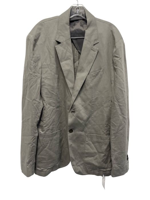 Faherty Gray Solid 2 Button Men's Blazer Gray / XL