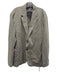 Faherty Gray Solid 2 Button Men's Blazer Gray / XL