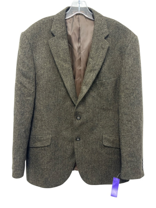 Tailorbyrd Green & Multi Wool Solid 2 Button Men's Blazer Green & Multi / 44r