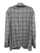 Peter Millar Gray & Blue Cotton Blend Grid 2 Button Men's Blazer Gray & Blue / XL