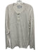 Faherty Size XL White Cotton Blend Heathered Henley Men's Long Sleeve Shirt White / XL