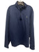 Greyson Size XL Blue Synthetic Herringbone Quarter Zip Men's Long Sleeve Shirt Blue / XL