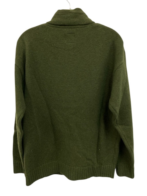 Southern Proper NWT Size L Green Wool Solid Quarter Button Men's Sweater Green / L