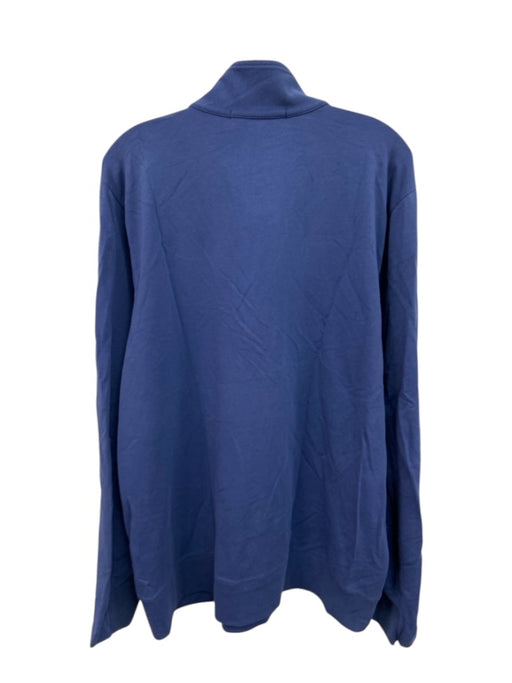 B Draddy Size XL Blue Cotton Blend Solid Sweatshirt Men's Long Sleeve Shirt Blue / XL