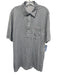 Criquet Size XL Gray & White Synthetic Floral Polo Men's Short Sleeve Gray & White / XL