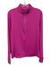 Greyson Size XL Pink Poly Blend 1/4 Zip Long Sleeve Mock Neck Athletic Jacket Pink / XL