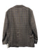 Peter Millar Brown & Blue Wool Blend Window pane Patch Pocket 2 Button Blazer Brown & Blue / XL