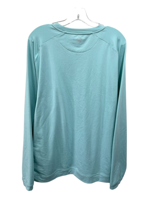 Peter Millar Size XL Seafoam Green Synthetic Solid Sweatshirt Long Sleeve Shirt Seafoam Green / XL