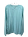 Peter Millar Size XL Seafoam Green Synthetic Solid Sweatshirt Long Sleeve Shirt Seafoam Green / XL