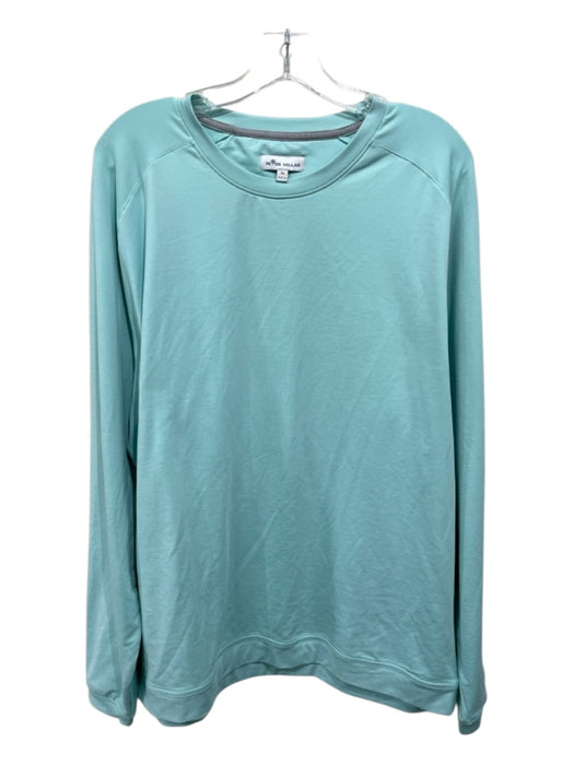 Peter Millar Size XL Seafoam Green Synthetic Solid Sweatshirt Long Sleeve Shirt Seafoam Green / XL