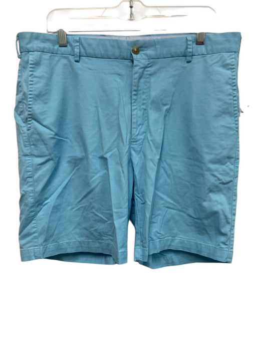 Peter Millar Size 36 Light blue Cotton Solid Khakis Men's Shorts Light blue / 36