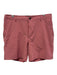 Faherty Size 34 Salmon Red Synthetic Solid Athletic Khakis Men's Shorts Salmon Red / 34
