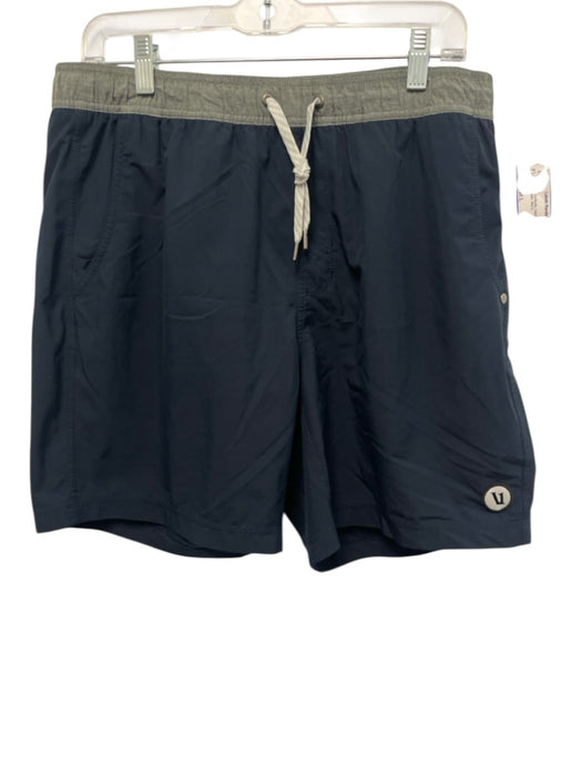 Vuori Size Est L Black Synthetic Solid Athletic Men's Shorts Black / Est L
