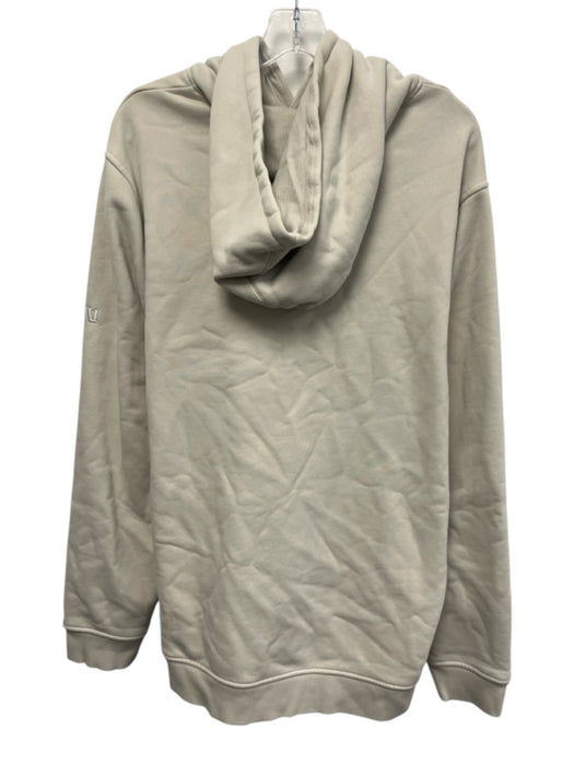 Vuori Size Est L Beige Synthetic Solid Hoodie Athleisure Men's Jacket Beige / Est L